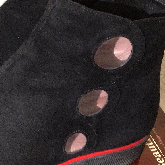 Beautifeel Sz 41 Goldy Black Suede Bootie - Picture 7 of 7